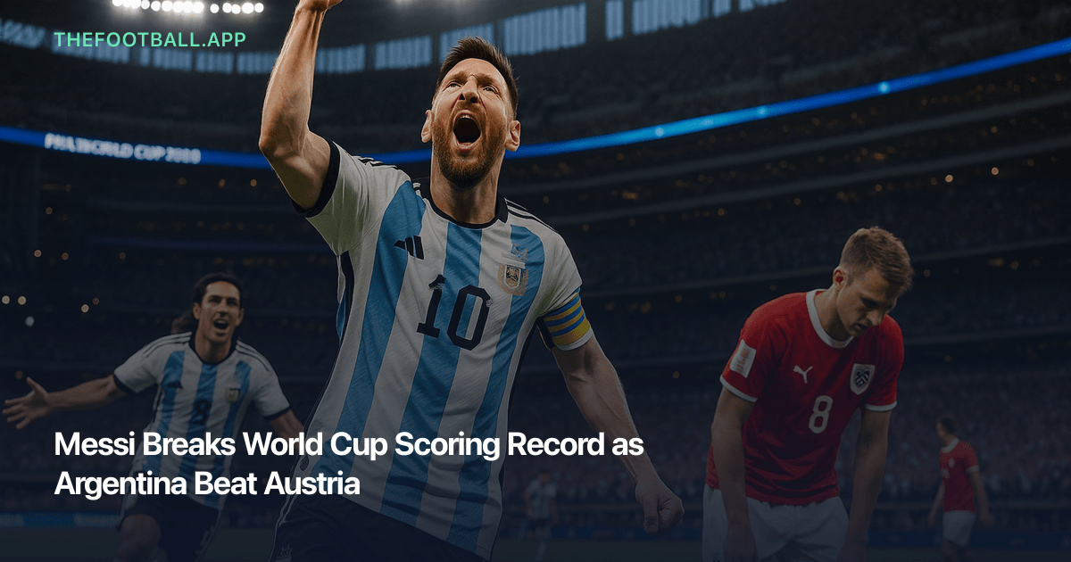 Argentina beat Austria 2–0 at Dallas Stadium in FIFA World Cup 2026 Group J