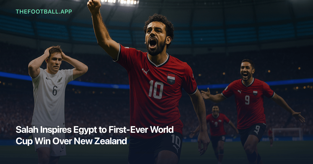 Egypt beat New Zealand 3–1 at BC Place Vancouver in FIFA World Cup 2026 Group G