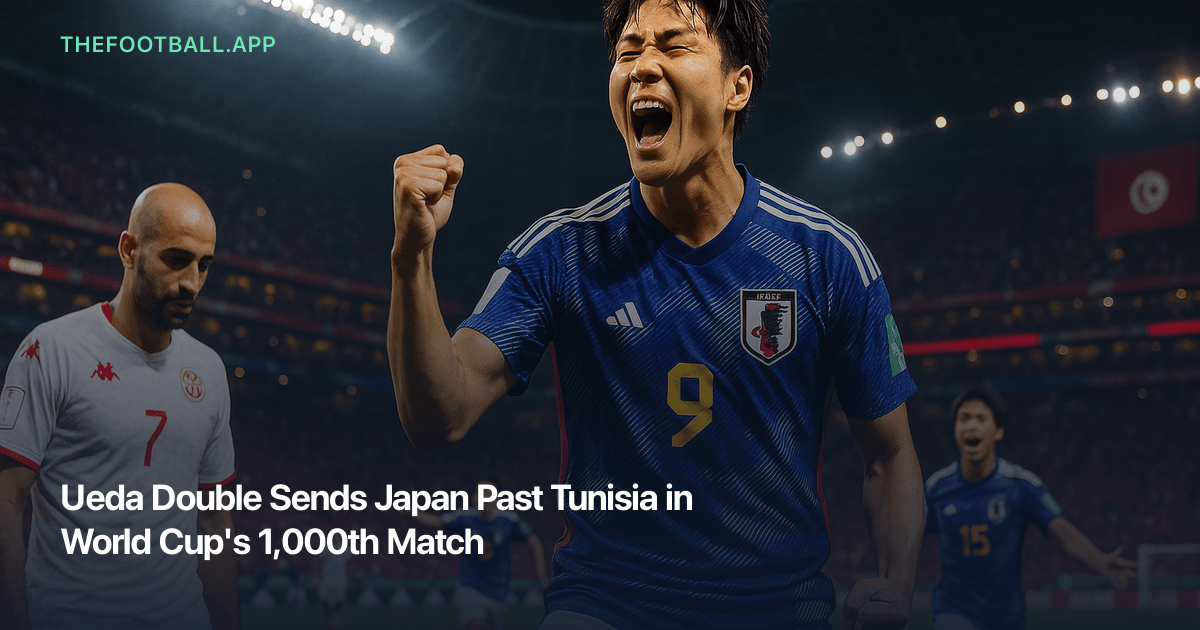 Japan beat Tunisia 4–0 at Monterrey Stadium in the FIFA World Cup 2026's 1,000th match