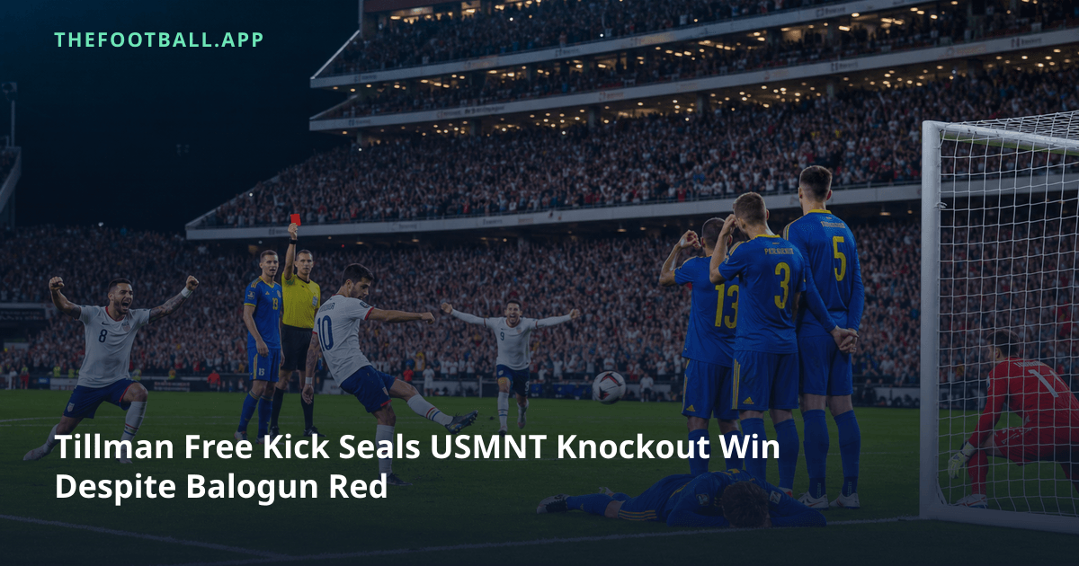 Malik Tillman scored as the United States beat Bosnia and Herzegovina 2–0 in the FIFA World Cup 2026 round of 32